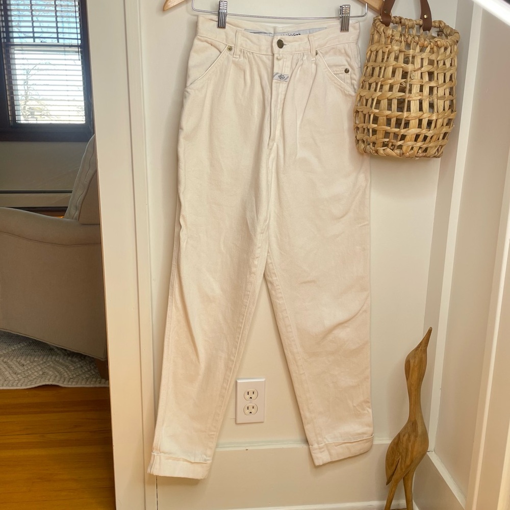 Marithé Girbaud Francois Vintage High Rise Pleated Cuffed Tapered Relaxed
